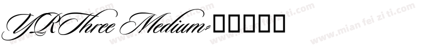 YRThree Medium字体转换